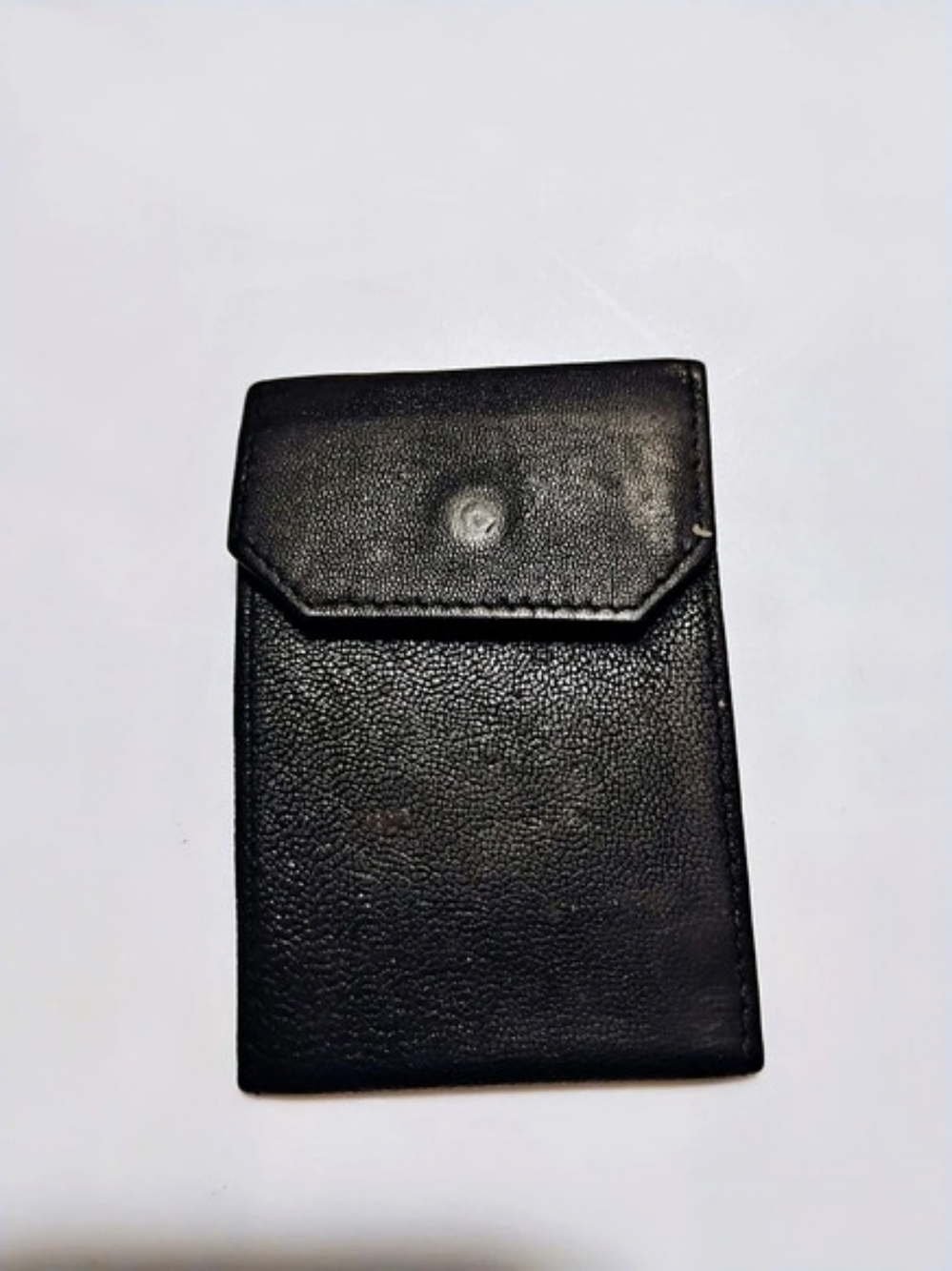 Black Snap Money Clip Wallet